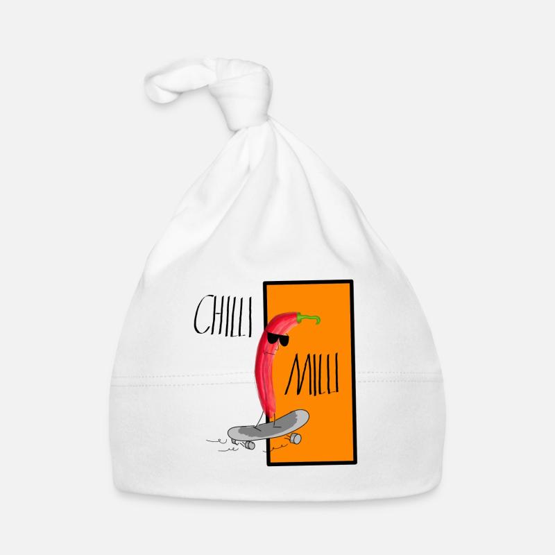 Chilli Milli 3D - Bonnet bio Bébé - blanc