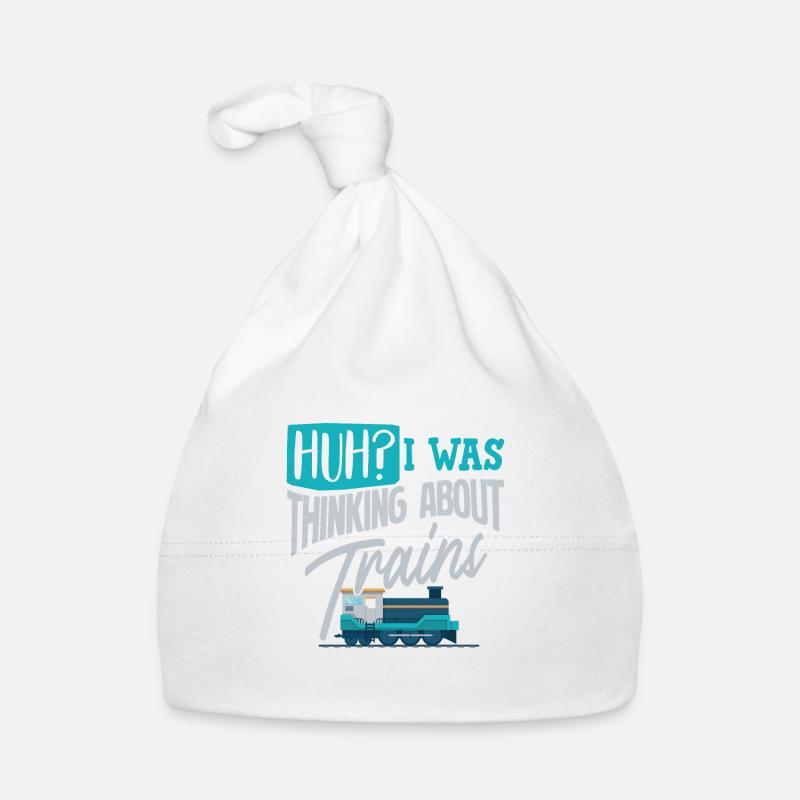 Trains railroad train Organic Baby Cap