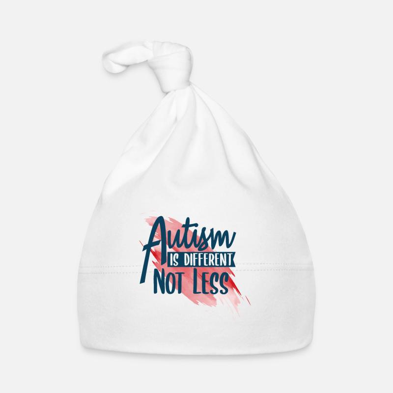 Autismus - Baby Bio-Mütze - Weiß