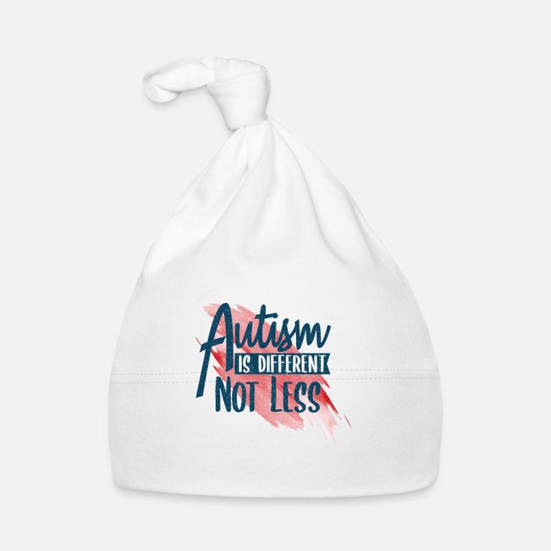 autism - Organic Baby Cap - white