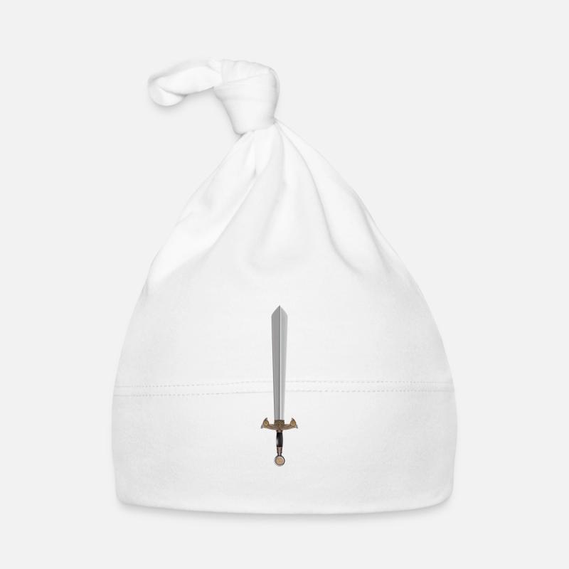 Vintage knight sword sword Organic Baby Cap