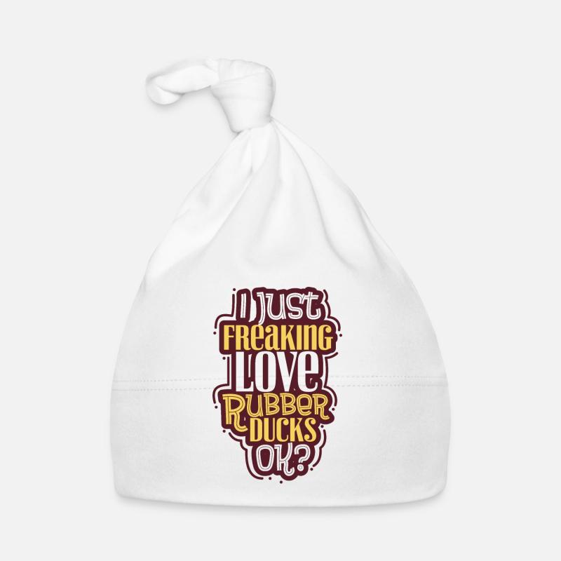 Badeente Quietscheente Baby Bio-Mütze