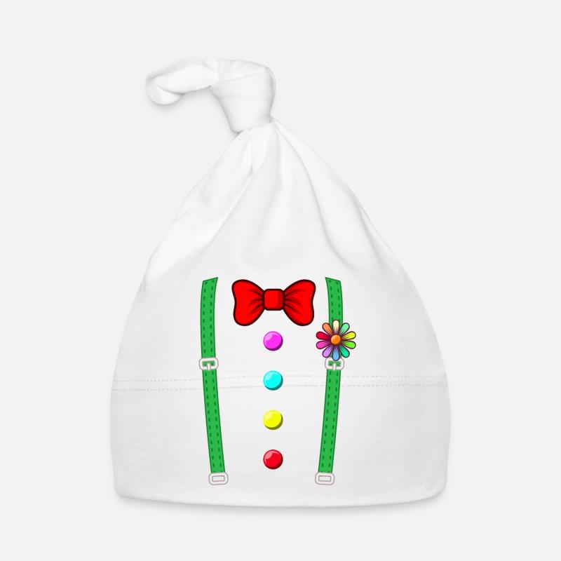 Circus Clown Costume Clown Carnival Organic Baby Cap