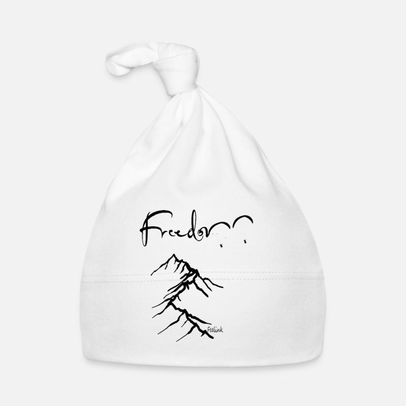 Paraglider pilot paragliding mountains summer sky Organic Baby Cap