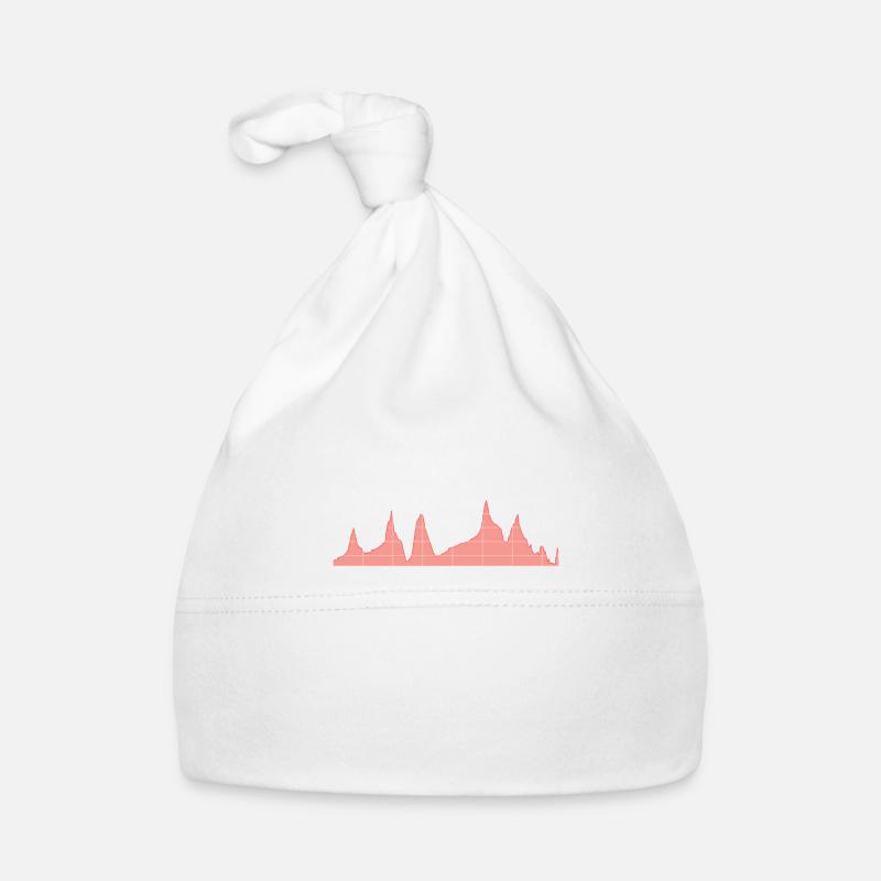 Traversée des Alpes Sentier de grande randonnée E5 - Bonnet bio Bébé - blanc