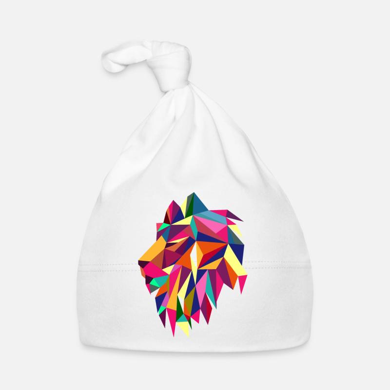 Animal africain géométrique lion à la mode Bonnet bio Bébé