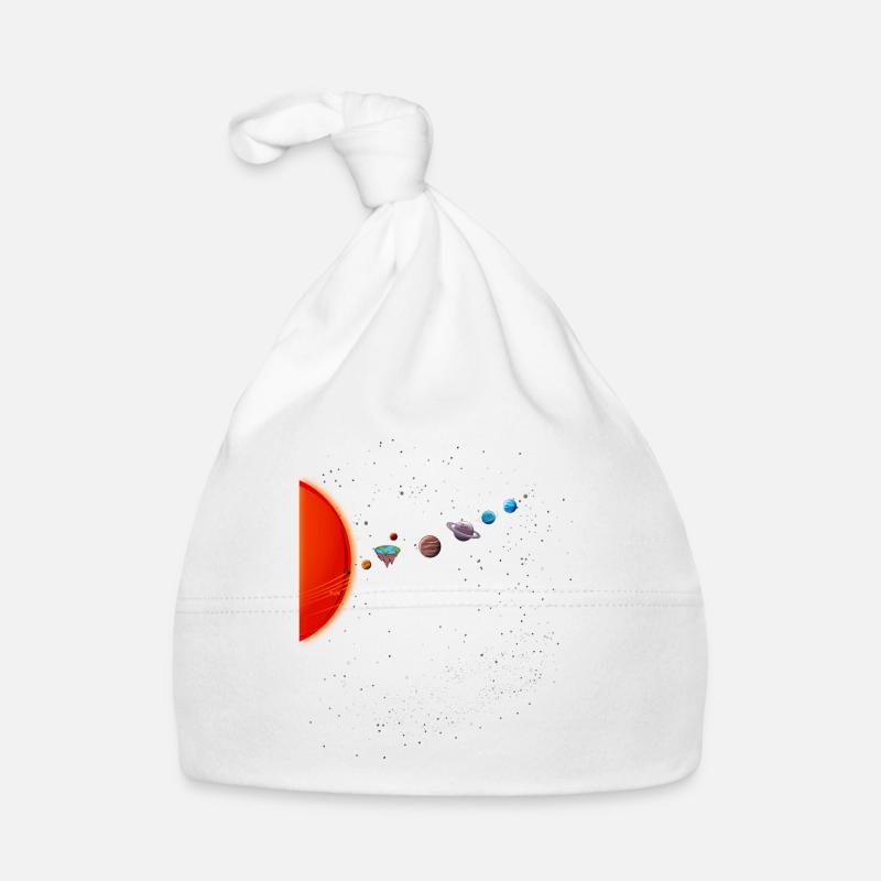 Terre plate Système solaire flat Earth Bonnet bio Bébé