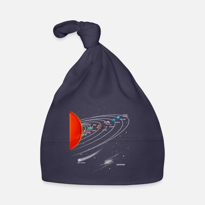 Flat Earth Flat Earth Solar System Organic Baby Cap