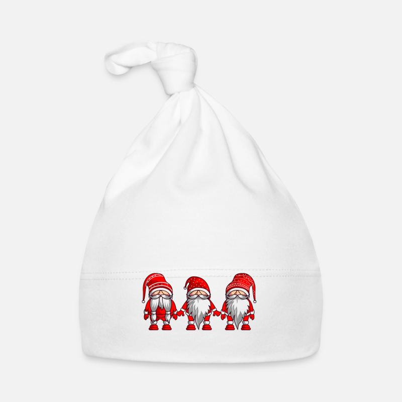 Christmas gnomes Organic Baby Cap