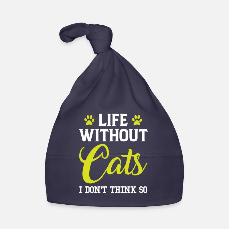 Life without Cats, I don't think so Organic Baby Cap