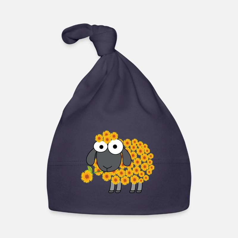 Schaf Blume Design für einen Schafe Liebhaber Baby Bio-Mütze