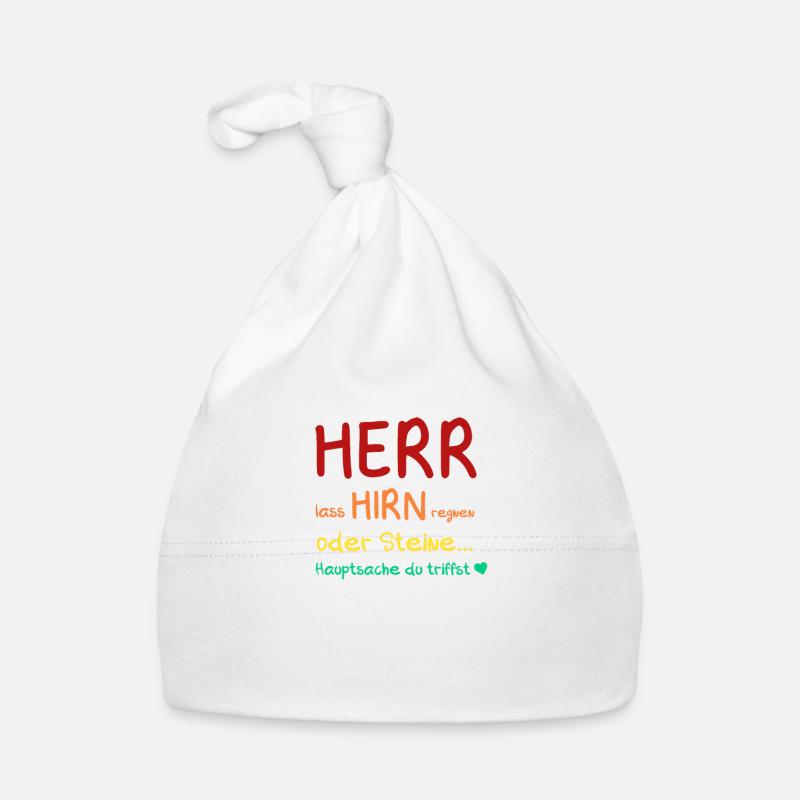 Herr lass Hirn regnen... oder Steine Baby Bio-Mütze