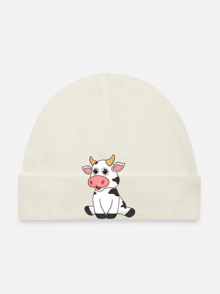 Cow farmer farmer - Organic Baby Cap - white - Front