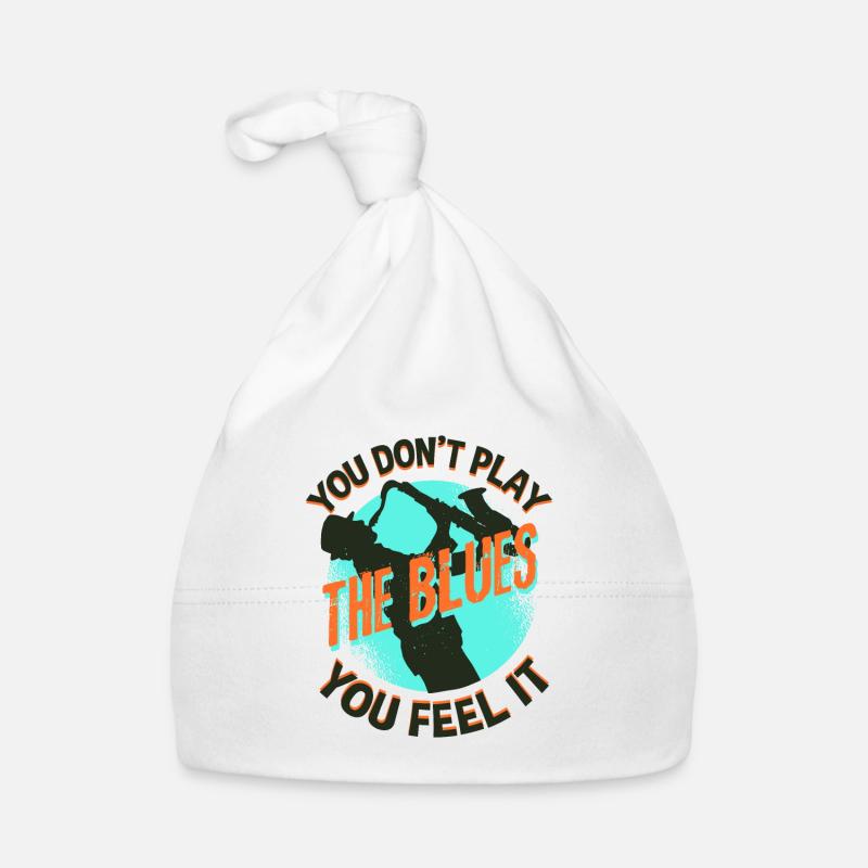 Blues saxophone Organic Baby Cap