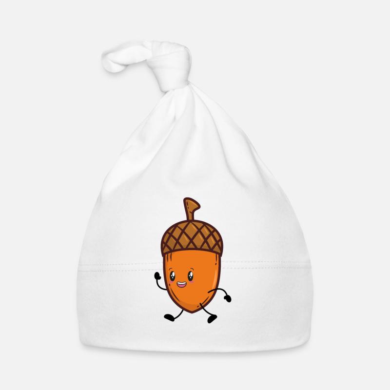 Oak Autumn Acorn Organic Baby Cap