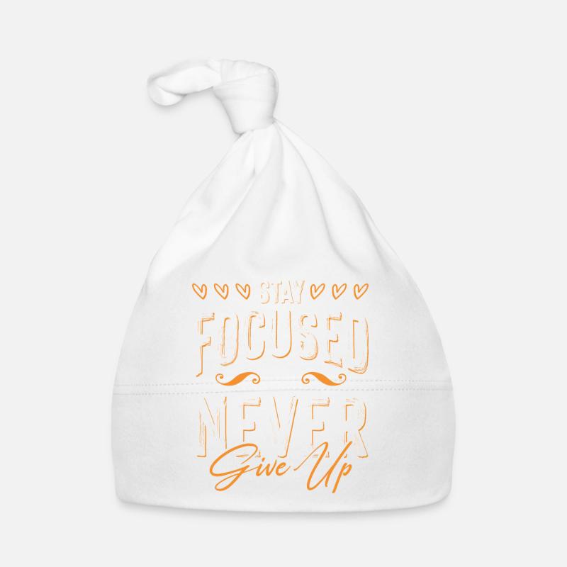motivation focalisée - Bonnet bio Bébé - blanc