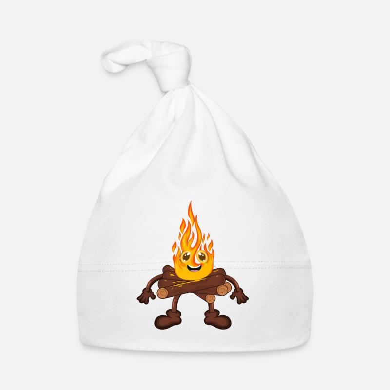 Lagerfeuer Feuer Baby Bio-Mütze