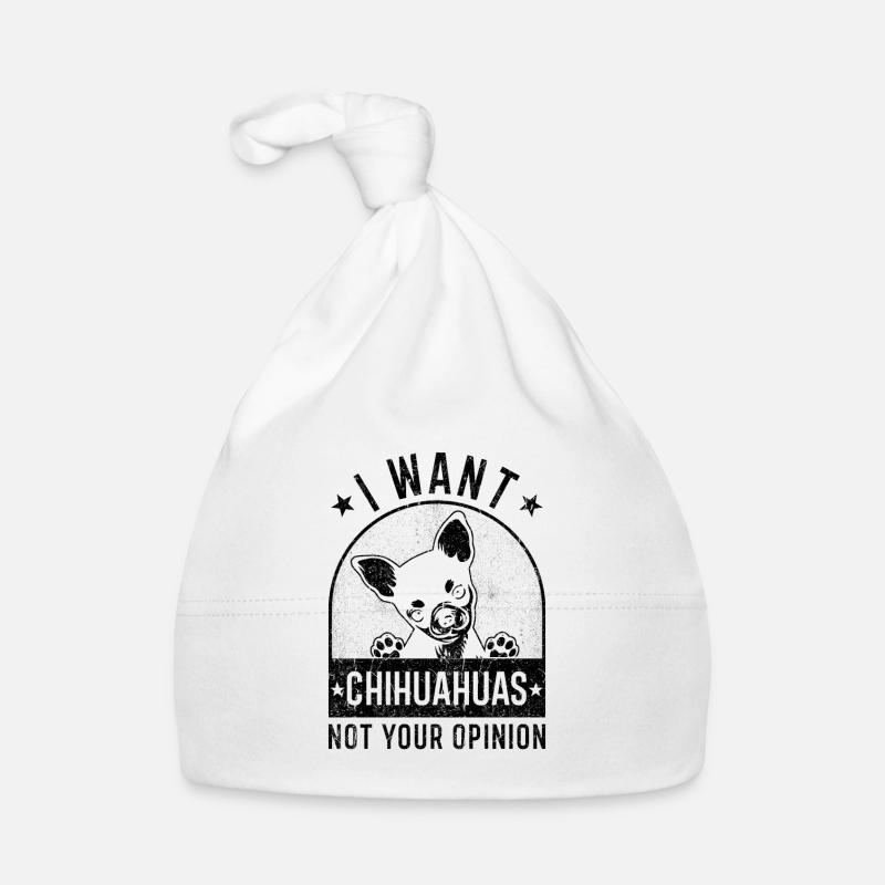 Chihuahua funny Organic Baby Cap