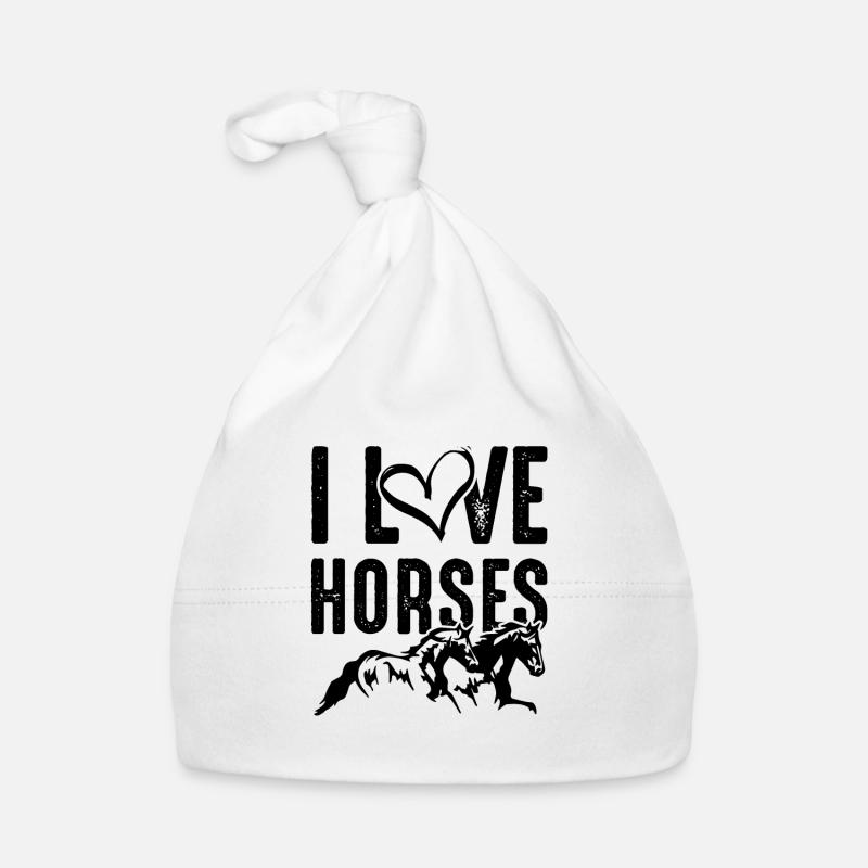 I love Horses Baby Bio-Mütze