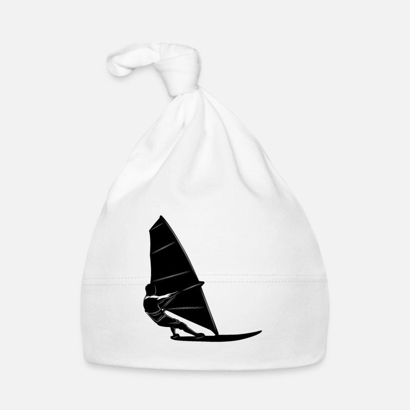 Silhouette de planche à voile Bonnet bio Bébé