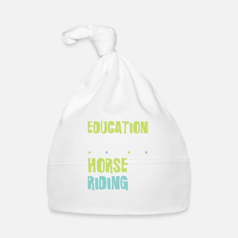 Horses Education Organic Baby Cap
