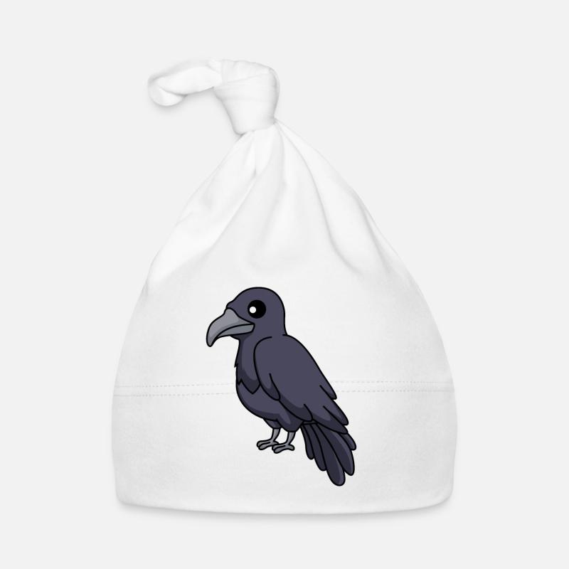 Crow Comic Animal Organic Baby Cap