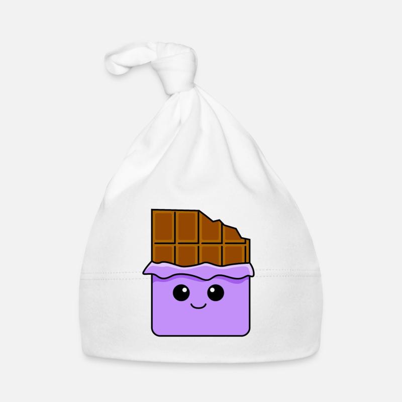 Chocolate Comic Organic Baby Cap
