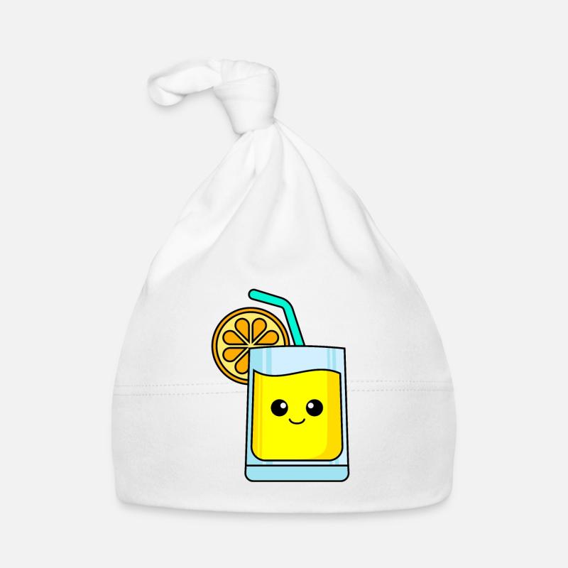 Limonade Comic - Baby Bio-Mütze - Weiß