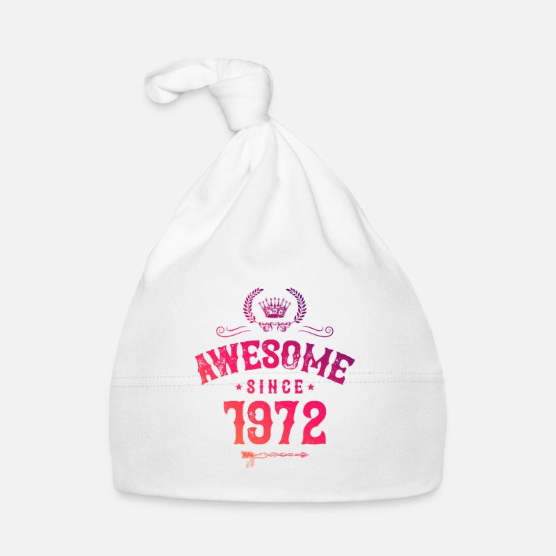 1972 awesome since Organic Baby Cap