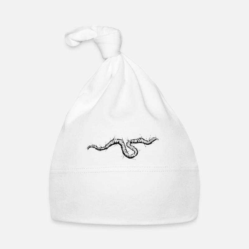 Regenwurm Garten Baby Bio-Mütze