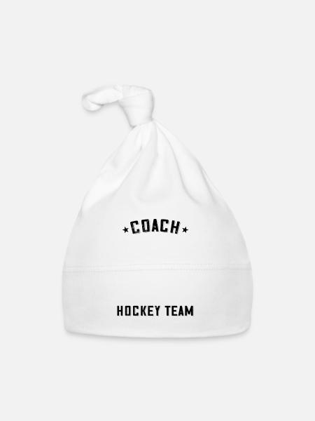 Trainer einer verdammt guten Feldhockeymannschaft - Baby Bio-Mütze - Weiß - Vorne
