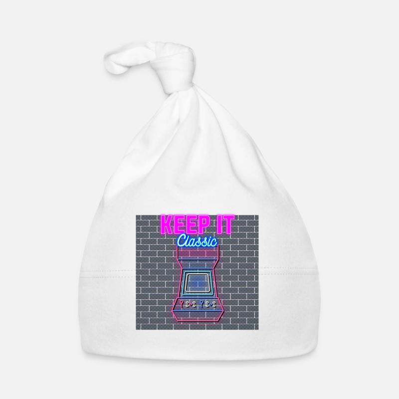 Keep It Classic - Retro 90er Arcade-Spiele Baby Bio-Mütze