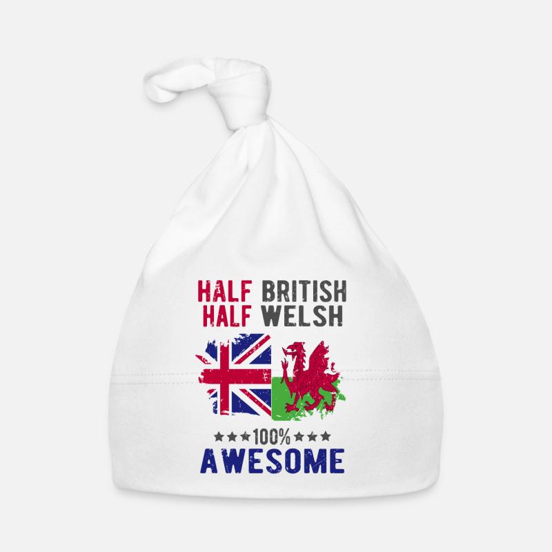 Halb Brite Halb Waliser Baby Bio-Mütze