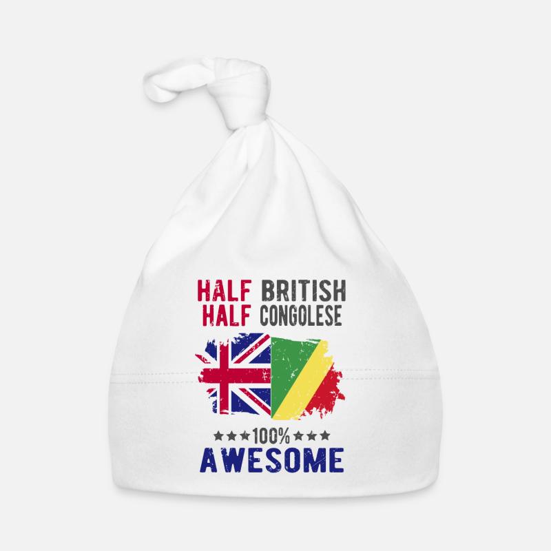 Half British Half Congolese Organic Baby Cap