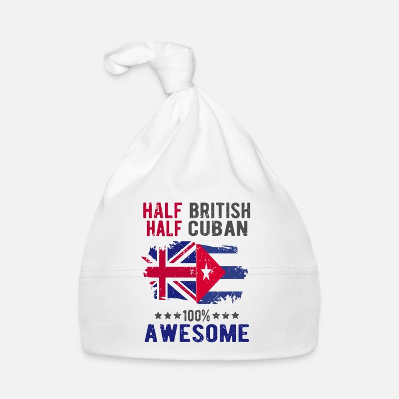 Moitié britannique moitié cubain Bonnet bio Bébé
