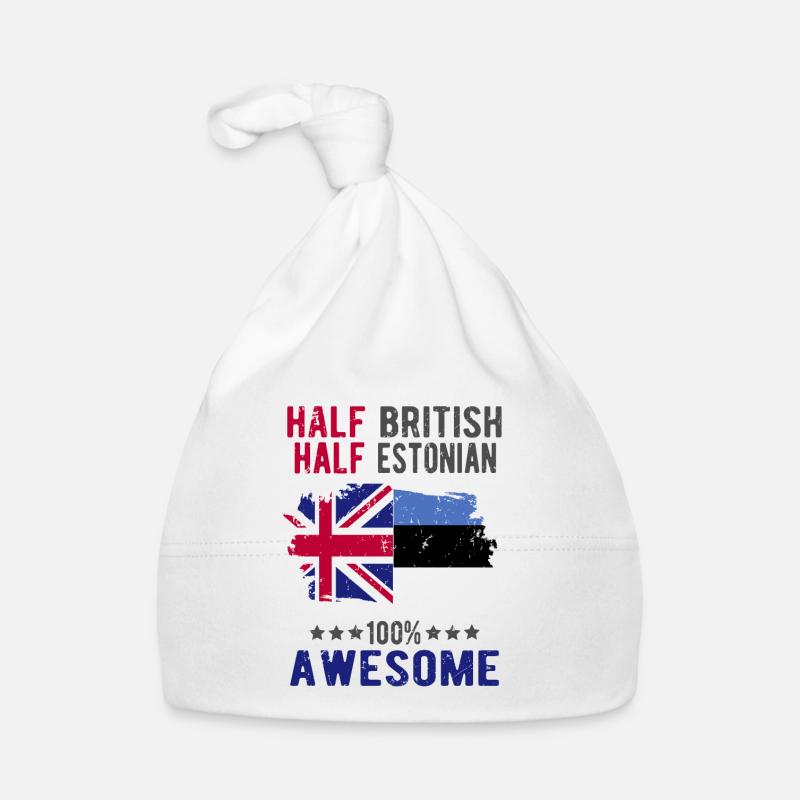 Half British Half Estonian Organic Baby Cap