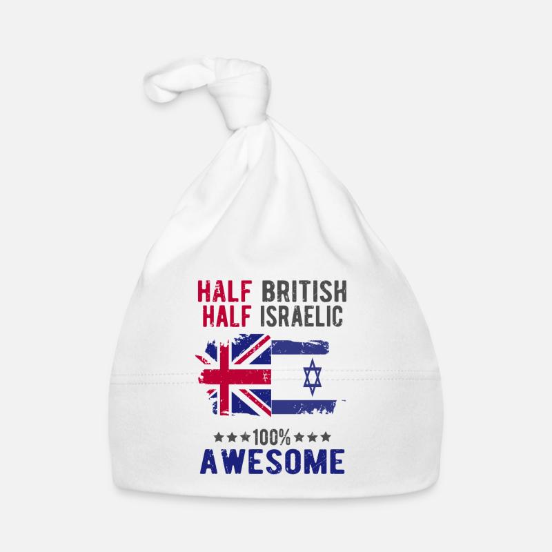 Moitié britannique moitié Isreali Bonnet bio Bébé