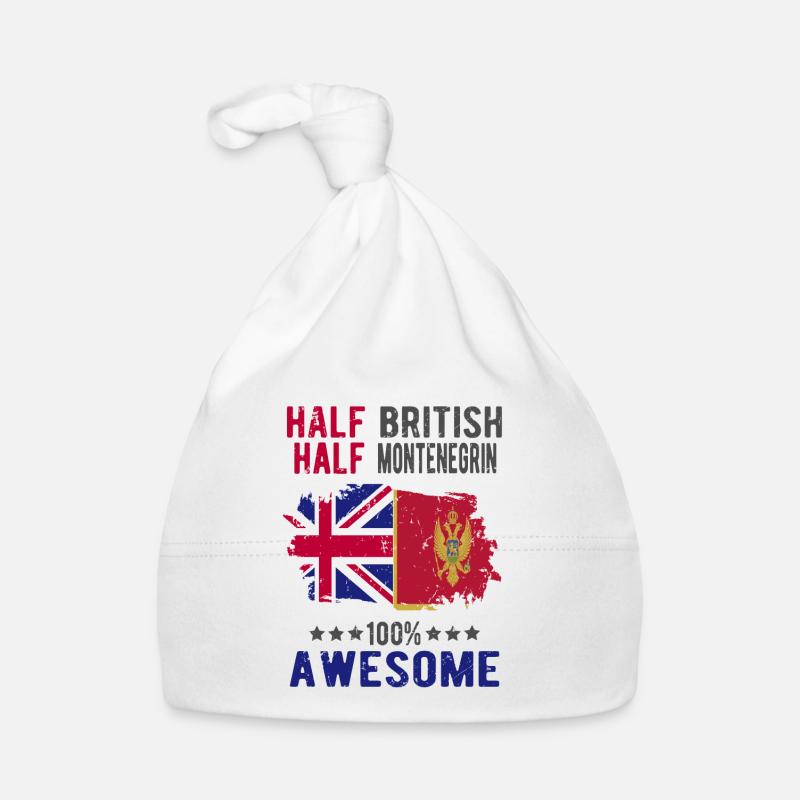 Half British Half Montenegrin Organic Baby Cap