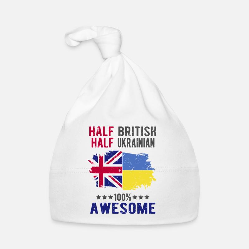 Moitié britannique moitié ukrainienne Bonnet bio Bébé