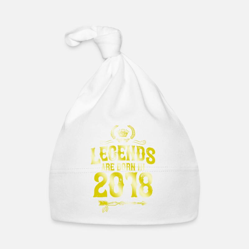 Légendes 2018 nées en Bonnet bio Bébé