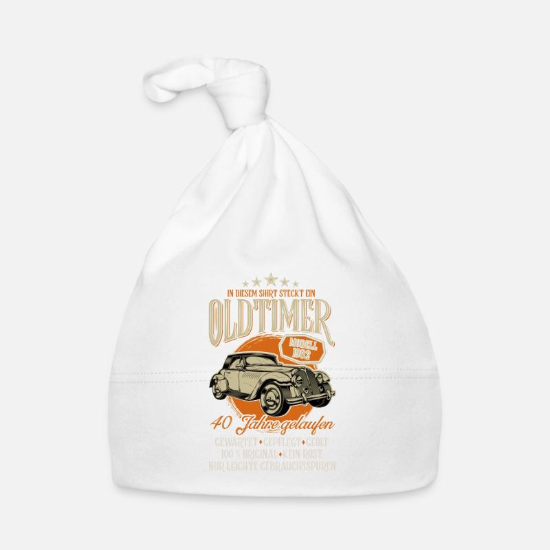 40 Geburtstag Oldtimer 1982 retro 2022 Baby Bio-Mütze