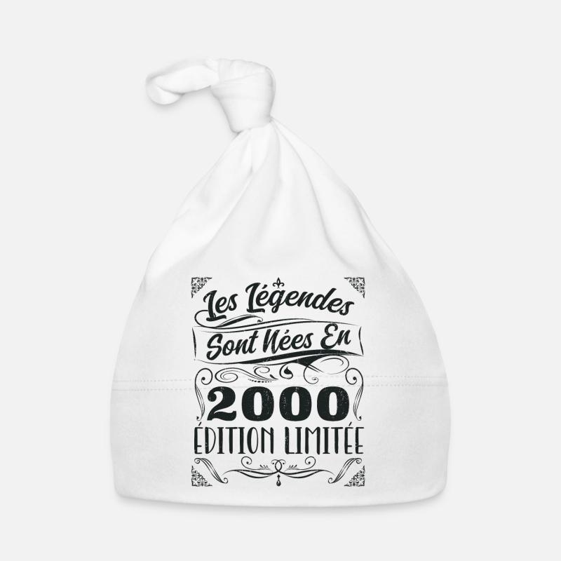 Les Légendes Sont Nés En 2000 | Cadeau Bonnet bio Bébé