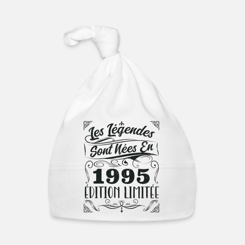 Les Légendes Sont Nés En 1995 | Cadeau Bonnet bio Bébé
