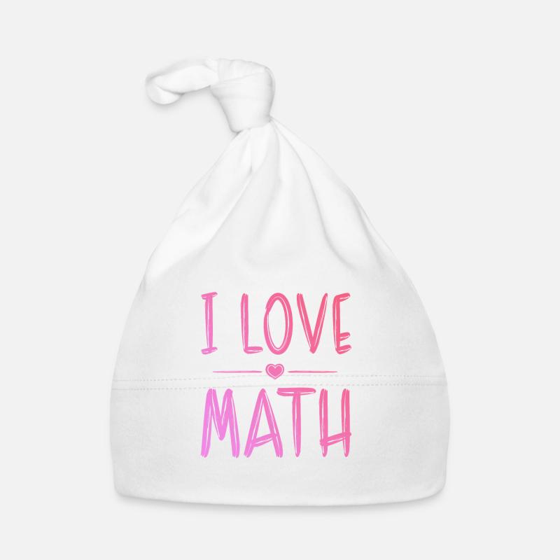 I love math Organic Baby Cap