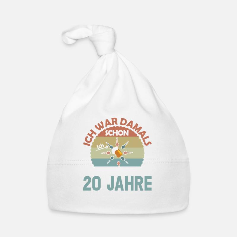 Ich war damals schon der Schnellste 20. Geburtstag Baby Bio-Mütze