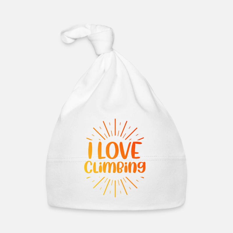 I love climbing Organic Baby Cap