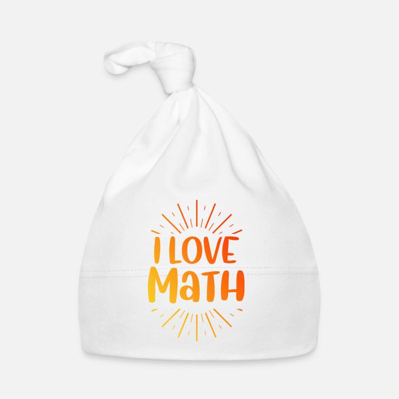 I love math Organic Baby Cap