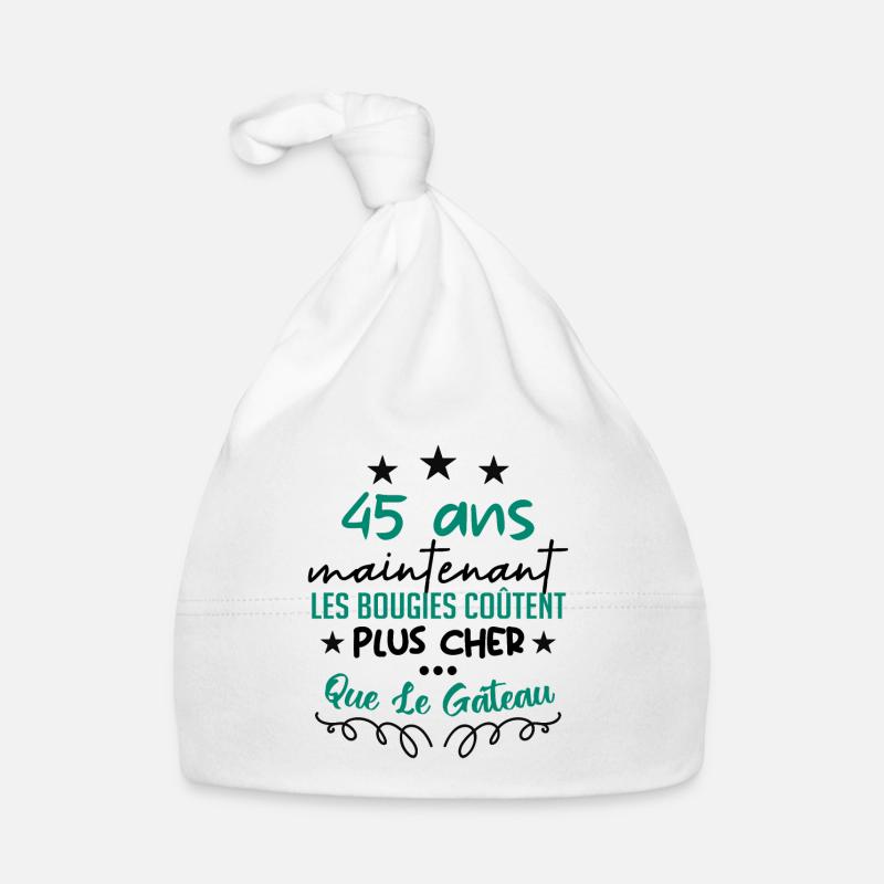 humour anniversaire 45 ans Bonnet bio Bébé