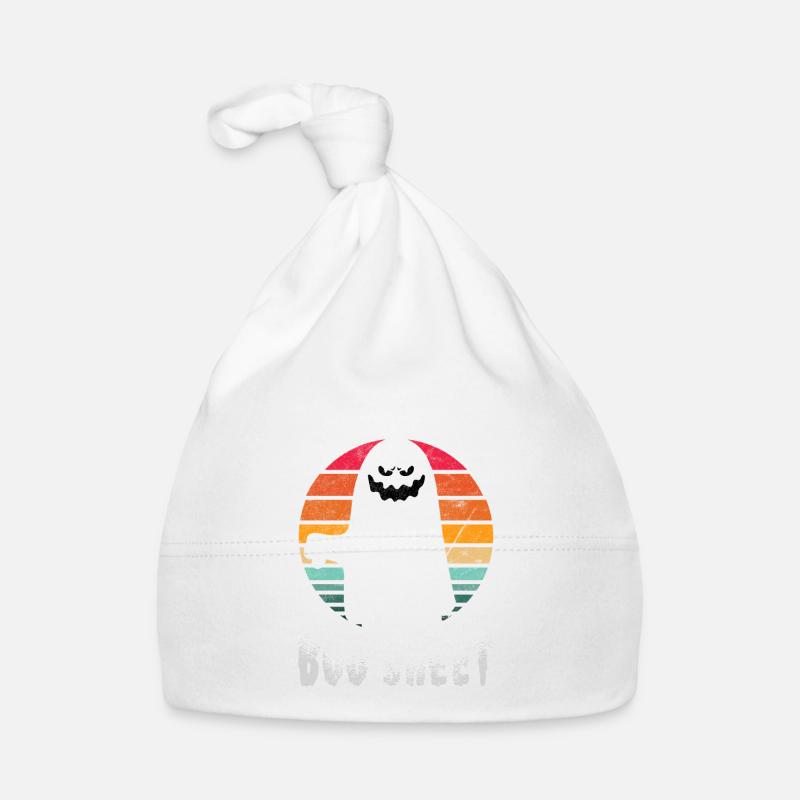 C’est boo sheet Halloween - Bonnet bio Bébé - blanc