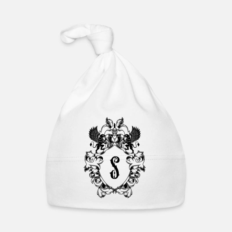 S Buchstabe Wappen Baby Bio-Mütze